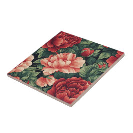 キッチンはっきりしたバラ陶製タイル居心地の良いインテリア タイル