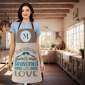 キッチンはラブモノグラムギフトで味付け エプロン