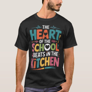 キッチンは学校の鼓動 給食 Tシャツ