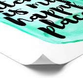 キッチンは私のハッピープレイスのポスター ポスター (角)