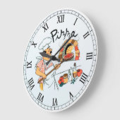 キッチンまたはレストラン ラージ壁時計 (傾斜)