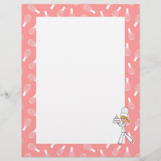 キッチンをテーマにしたアートレシピシート (正面)