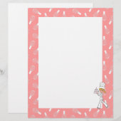 キッチンをテーマにしたアートレシピシート (正面/裏面)