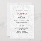 キッチンをテーマにしたブライダルシャワーカスタム招待状 招待状 (裏面)