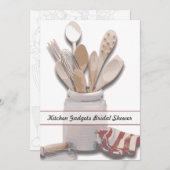 キッチンをテーマにしたブライダルシャワーカスタム招待状 招待状 (正面/裏面)