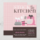 キッチンを備える 招待状 (正面/裏面)