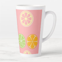キッチンを幸せなシトラスフルーツのパターンマグカップにする