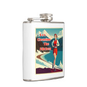 キッチンを掃除する生意気なランナー フラスク (右)
