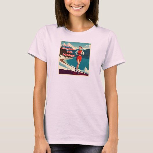 キッチンを掃除する生意気なランナー Tシャツ (正面)