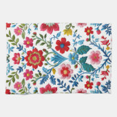 キッチンを明るくする – かわいいフローラ キッチンタオル (横)