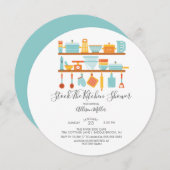 キッチンを満たすシャワー招待状 招待状 (正面/裏面)