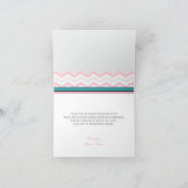 キッチンを満たす ブライダルシャワーの感謝カード サンキューカード (内部)