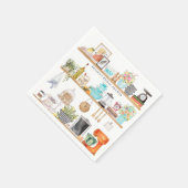 キッチンを満たす ブライダルシャワー オーダーメイド スタンダードカクテルナプキン (角)