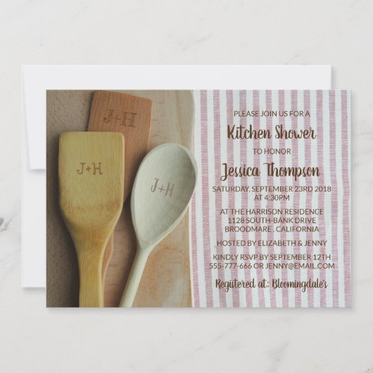 キッチンを満たす 招待状 (正面)