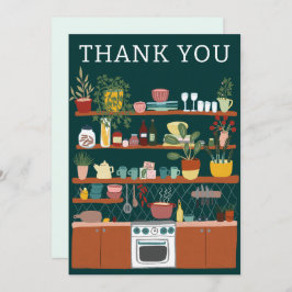 キッチンを満たそう！ ブライズシャワー オリジナル かわいい サンキューカード