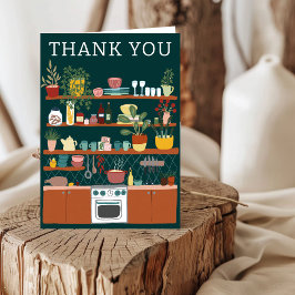 キッチンを満たそう！ ブライズシャワー オリジナル かわいい サンキューカード