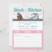 キッチンを満たそう ブライダルシャワーの招待状 (正面)
