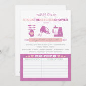 キッチンを満たそう 現代のブライズシャワー | フクシア (正面/裏面)