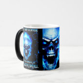 キッチンアクセサリーセラミックスカルハローウィー用マグカップ モーフィングマグカップ (正面左)