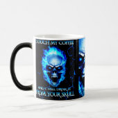 キッチンアクセサリーセラミックスカルハローウィー用マグカップ モーフィングマグカップ (左)