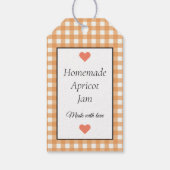 キッチンアプリコットジャムの愛で作られた ギフトタグ (裏面)