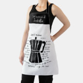 キッチンアートイタリアンエスプレッソコーヒーブラック エプロン (インサイチュ)