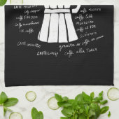 キッチンアートイタリアンエスプレッソコーヒーモカポット キッチンタオル (折り畳み)