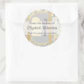 キッチンイエローダマスクから ラウンドシール (バッグ)