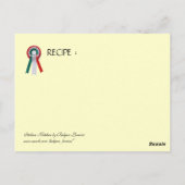 キッチンイタリアンイエローオレンジレシピ ポストカード (裏面)
