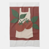 キッチンイタリアントマト茶タオル – はっきりした Chef キッチンタオル (縦)