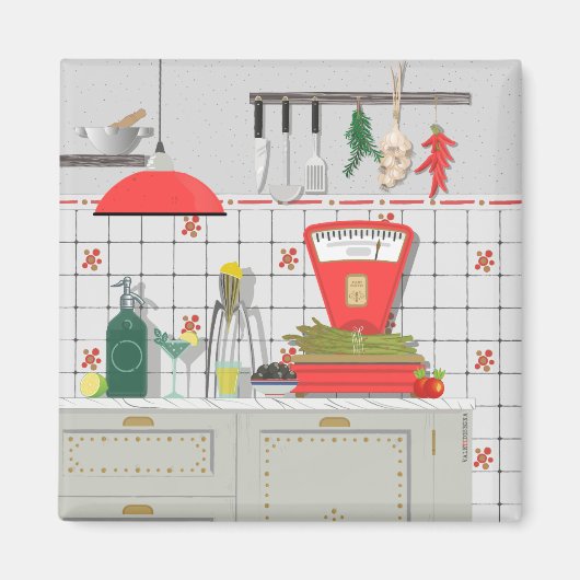 キッチンイタリアンマグネット マグネット (正面)