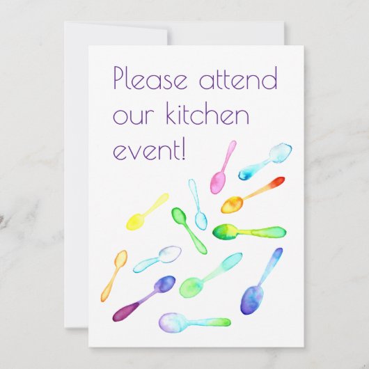 キッチンイベント 招待状 (正面)