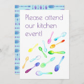 キッチンイベント 招待状 (正面/裏面)