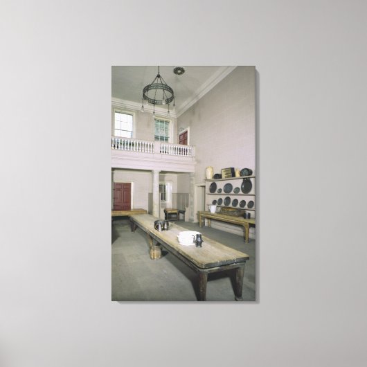 キッチンインテリア18世紀中頃 キャンバスプリント (正面)