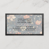 キッチンウィスク |花の背景 名刺 (裏面)