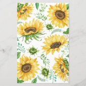 キッチンウィス遠くにブライダルシャワーゲームひまわり (裏面)