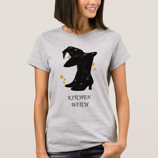 キッチンウィッチハロウィーン基本グレーシャツ Tシャツ (正面)