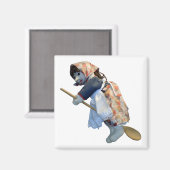 キッチンウィッチ乗りスプーン磁石 マグネット (正面/裏面)