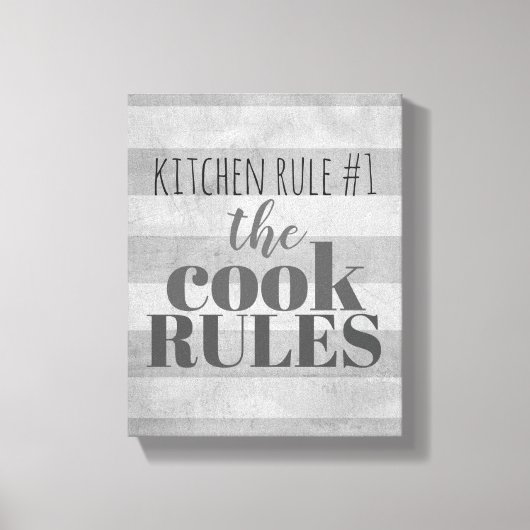 キッチンウォールアートユーモアキャンバスタイポグラフィ キャンバスプリント (正面)