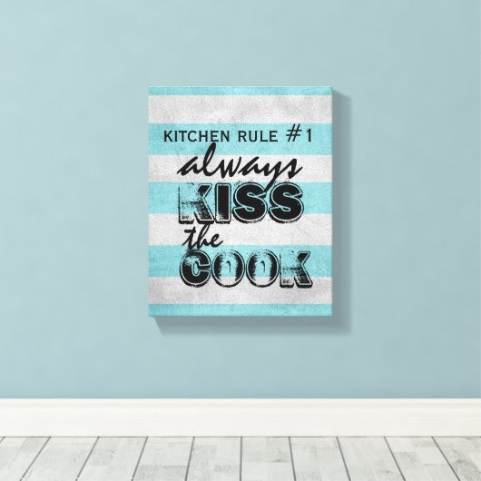 キッチンウォールアート展張引用文 キャンバスプリント (インサイチュ (ウッドフロア))