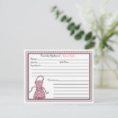 キッチンエプロンベーキング料理レシピカード (スタンド正面)