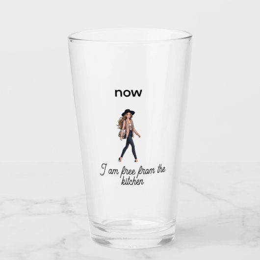 キッチンエプロンPODデザイン タンブラーグラス (正面)