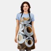 キッチンオールオーバープリントエプロン エプロン (着用した状態)