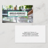 キッチンカウンターを洗浄するクリーナー 名刺 (正面/裏面)