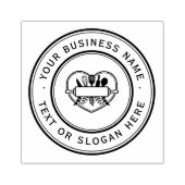 キッチンカスタムビジネスロゴ大 ラバースタンプ (インプリント)