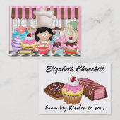 キッチンカップケーキバージョンから… - S 名刺 (正面/裏面)