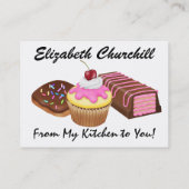 キッチンカップケーキバージョンから… - S 名刺 (裏面)