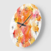 キッチンカラフルウォールクロック ラージ壁時計 (傾斜)