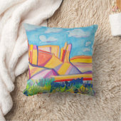 キッチンカラフルメサ横絵画景 クッション (ブランケット)
