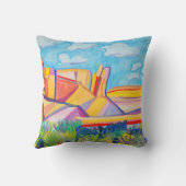 キッチンカラフルメサ横絵画景 クッション (裏面)